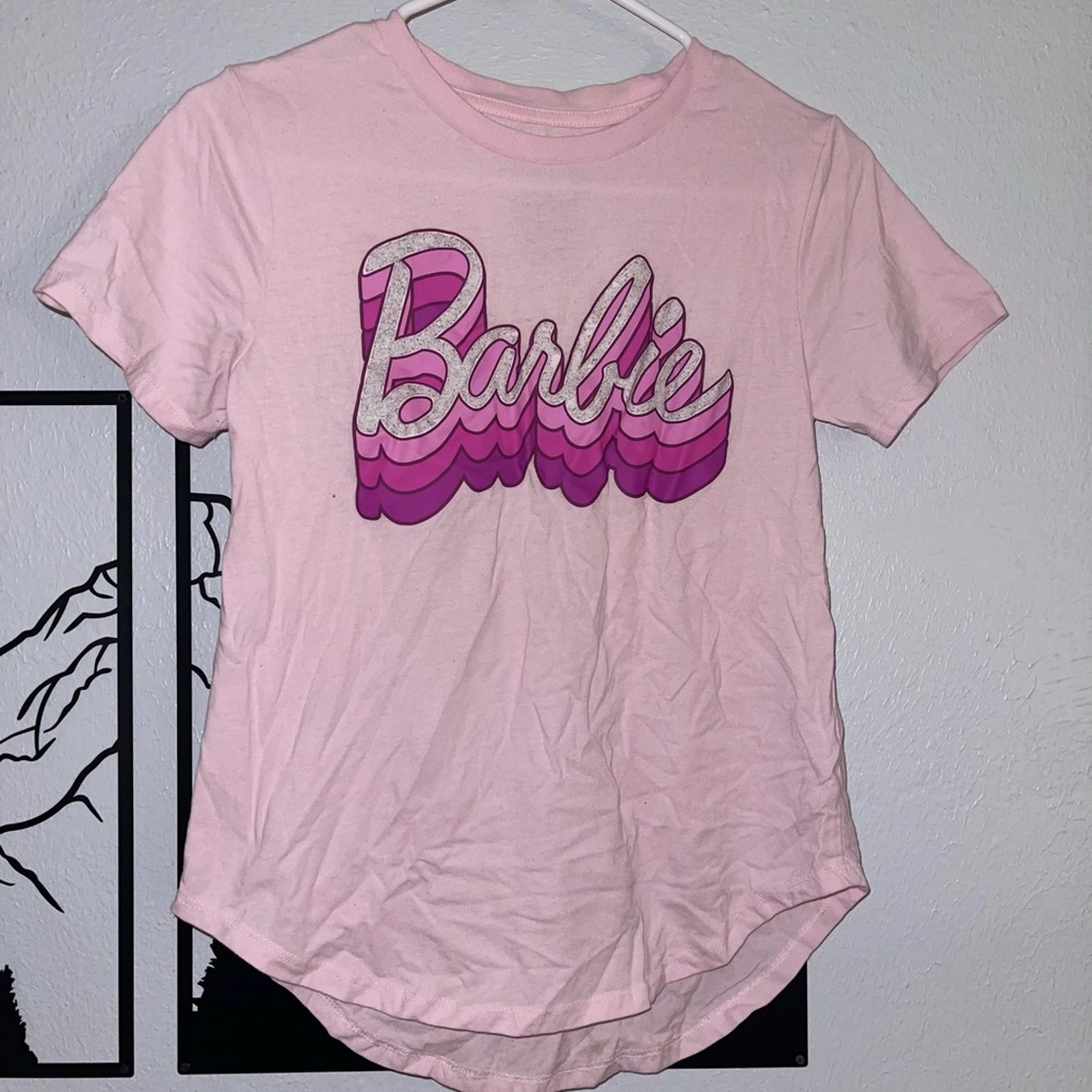 Barbie Light Pink Logo Tee